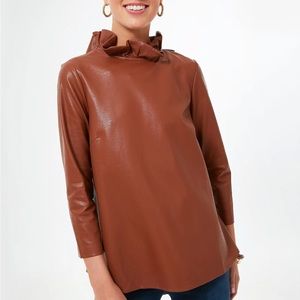 Tuckernuck Leather Faye Blouse, medium